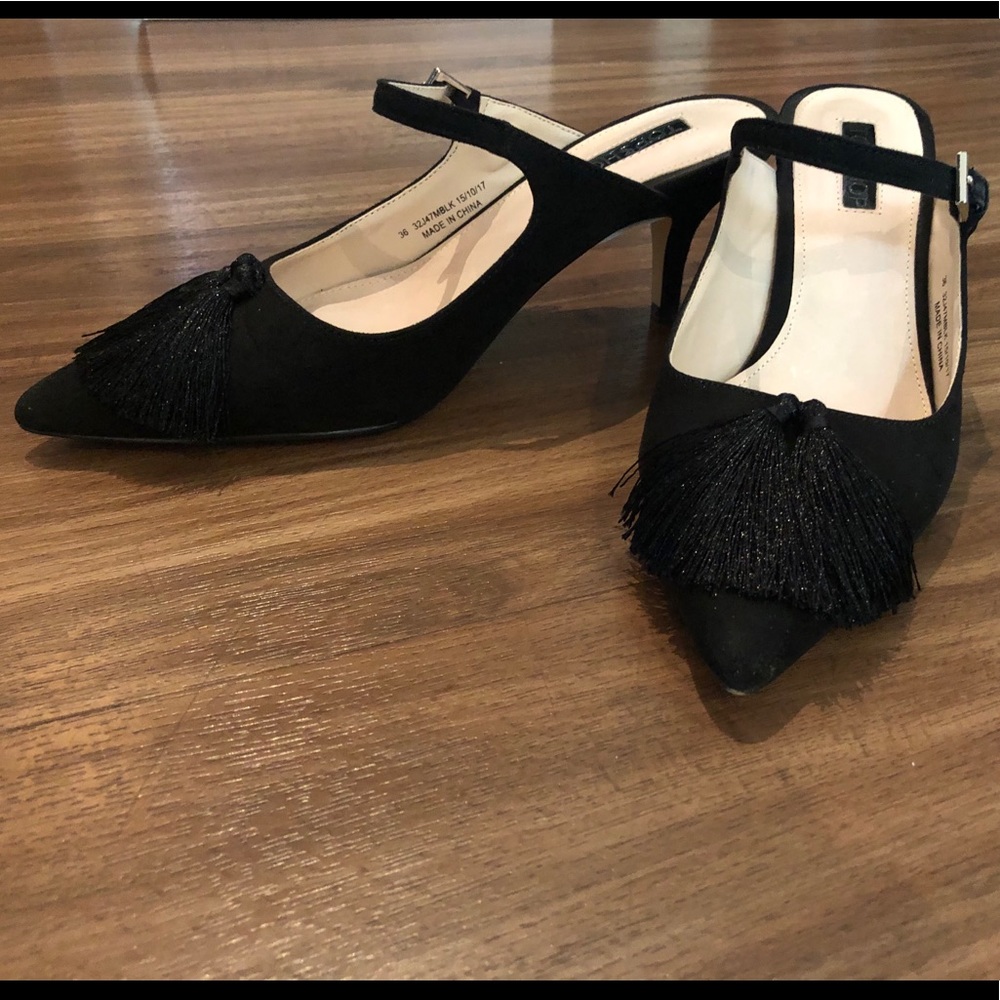 Topshop Jumbo Tassel Mule